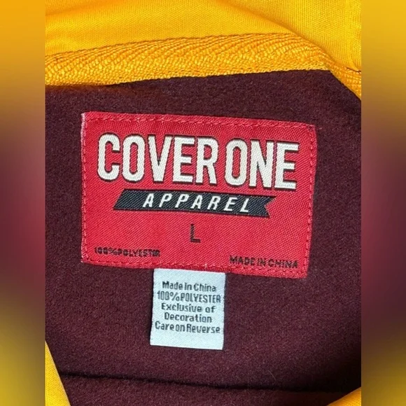 Minnesota Golden Gophers Long Sleeve Sweatshirt Hoodie Sz L Stitched Cover One - Picture 6 of 7